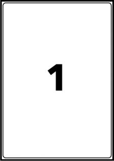 Avery L7997-25 Waterproof Labels 25 sheets - 1 Label per Sheet