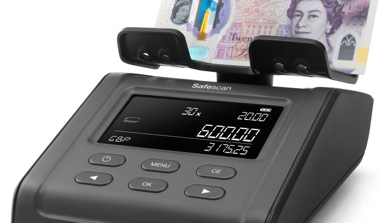 Safescan 6175 Money Counting Scale for Coins and Notes - Black - Image 9