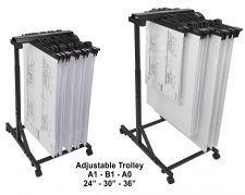 Arnos Large Adjustable Hang-A-Plan Trolley thumbnail 4
