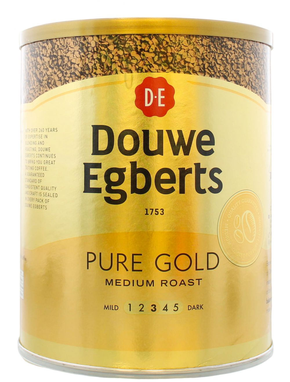 Douwe Egberts 750G Pure Gold Tin
