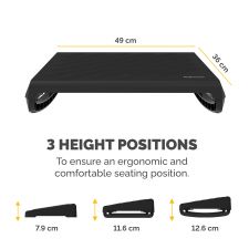 Fellowes Breyta Foot Rest Black thumbnail 5