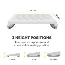 Fellowes Breyta Foot Rest White thumbnail 5