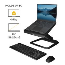 Fellowes Hana LT Laptop Support Black thumbnail 4