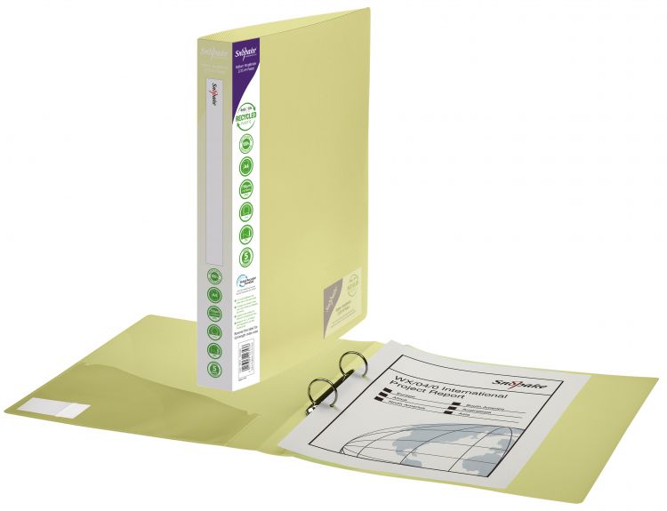 Snopake 15918 ReBorn Recycled A4 2 O-Ring 25 mm Ringbinder Polyfile Pack of 5 - Image 6
