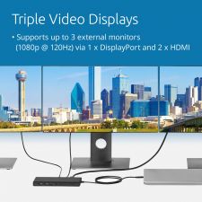 Kensington SD4842P EQ USB-C 10Gbps Triple Video Driverless Docking Station thumbnail 6