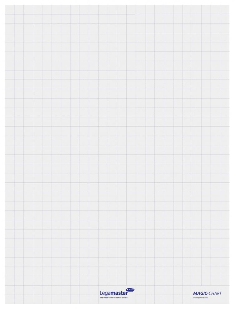 Legamaster Magic-Chart Gridded Flipchart Foil 60x80cm - Image 3