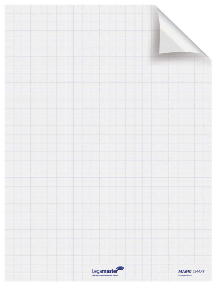 Legamaster Magic-Chart Gridded Flipchart Foil 60x80cm - Image 2