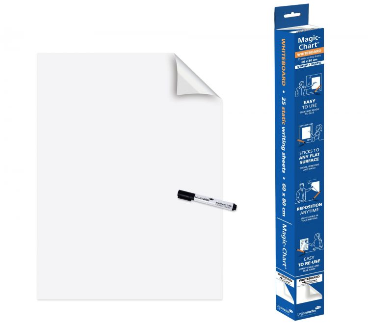 Legamaster Magic-Chart Plain whiteboard foil 60x80cm - Image 1