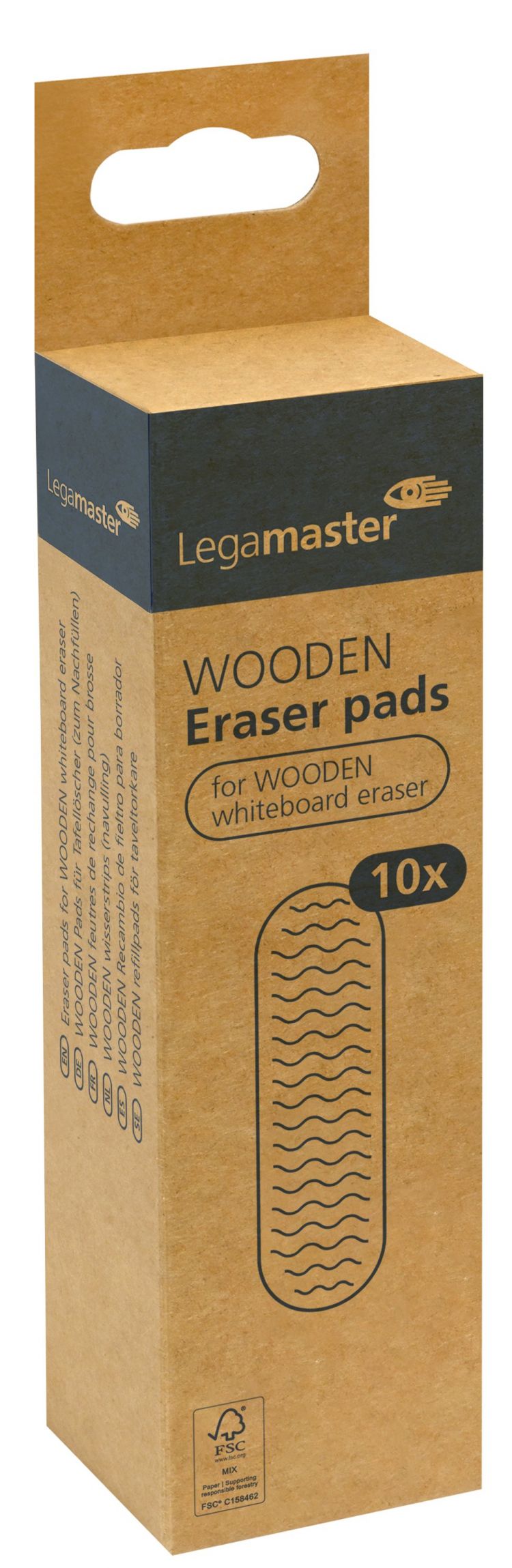 Legamaster WOODEN Eraser Pad for WOODEN Eraser 10pcs - Image 4
