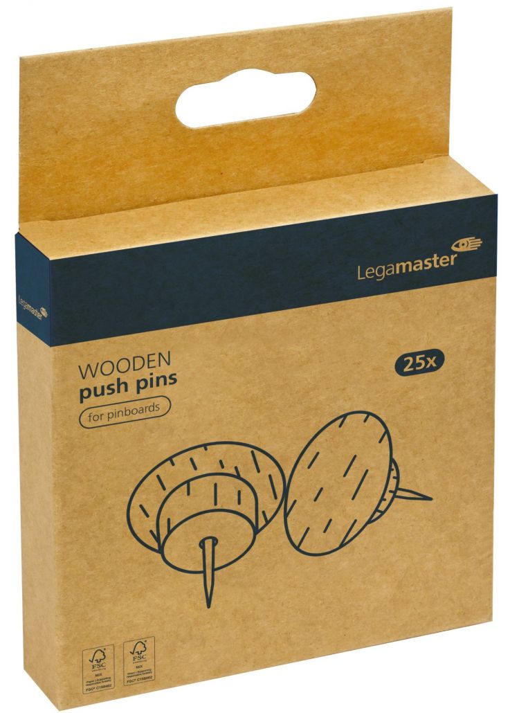 Legamaster WOODEN push-pin 25pcs - Image 5