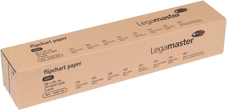 Legamaster flipchart paper pad plain 5pcs - Image 2