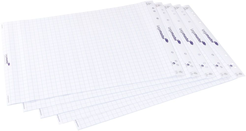Legamaster flipchart paper pad grid 5pcs
