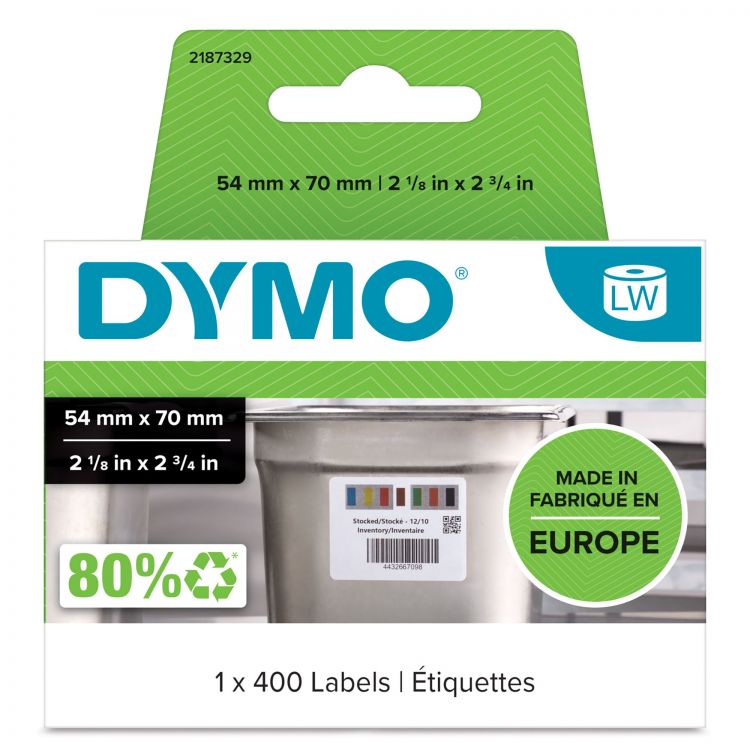 Dymo 2187329 LabelWriter Stock Rotation Labels 70 x 54mm - Image 2