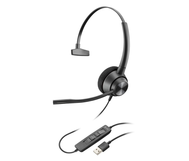 HP Poly EncorePro 310 USB-A Monaural Headset - Image 1