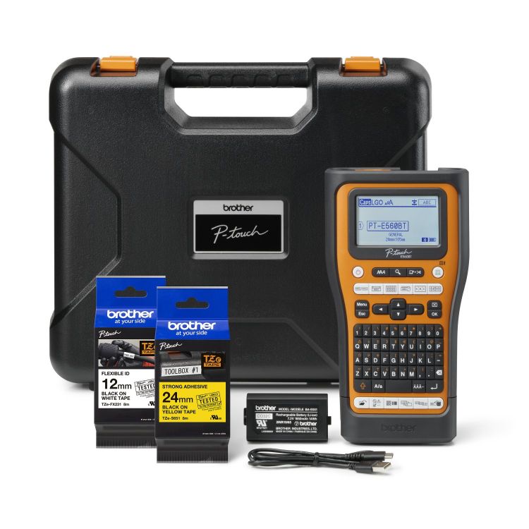 Brother PT-E560BTVP Pro Handheld Electrician Labelling Machine - Image 2