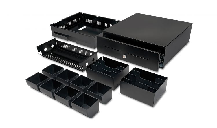Safescan HD-4142 Heavy Duty Cash Drawerwith 8 Coin and 8 Note Trays - Image 4