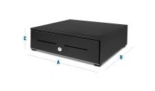 Safescan HD-4142 Heavy Duty Cash Drawerwith 8 Coin and 8 Note Trays thumbnail 2