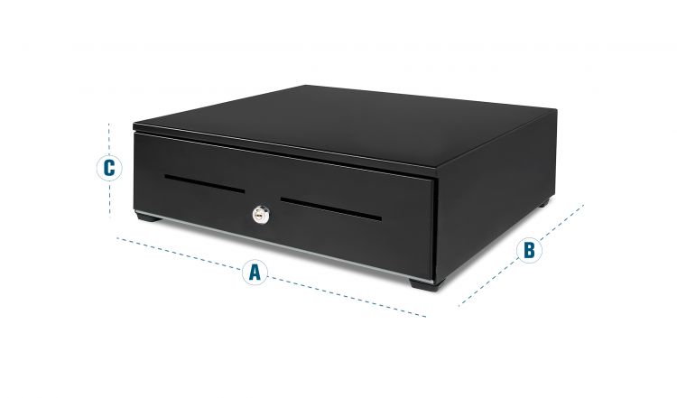 Safescan HD-4142 Heavy Duty Cash Drawerwith 8 Coin and 8 Note Trays - Image 2