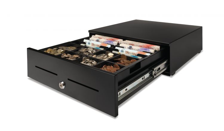 Safescan HD-4142 Heavy Duty Cash Drawerwith 8 Coin and 8 Note Trays - Image 3