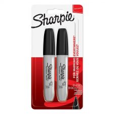 Sharpie 1986195 Ultra Fine Chisel Tip Black Permanent Pen Pack of 12 twin Blister Packs thumbnail 1
