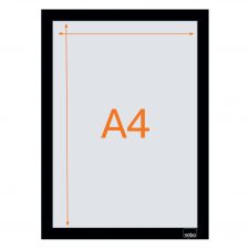 Nobo 1915697 Self-adhesive Magnetic Poster Frame A4 Black thumbnail 1