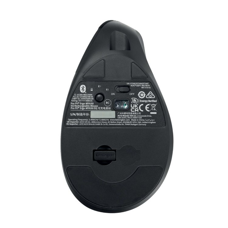 Kensington K72482WW Pro Fit Ergo MY630 EQ Rechargeable Mouse - Image 6