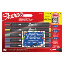 Sharpie Creative Marker Acrylic Paint Bullet Tip Pack of 5 Assorted Colours thumbnail 1