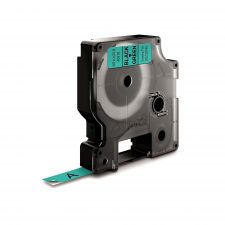 Dymo 40919 D1 9mm x 7m Black on Green Tape thumbnail 2