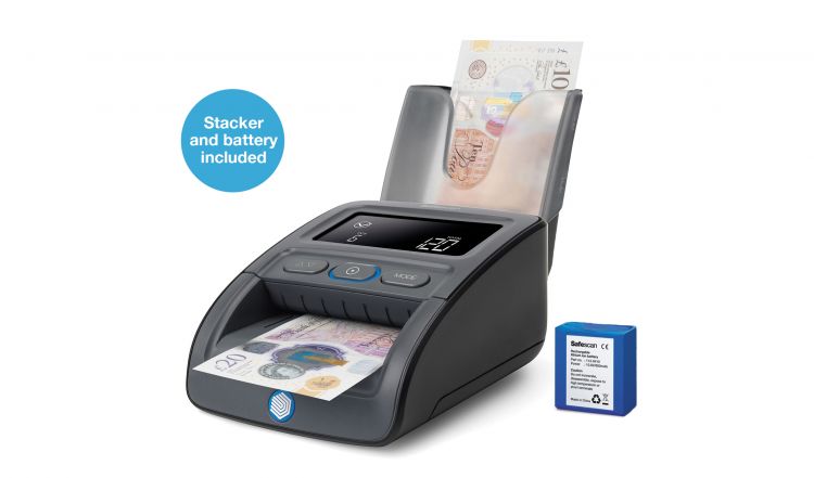 Safescan 155-S G2 Counterfeit Detection and RS-100 Stacker Bundle - Image 9