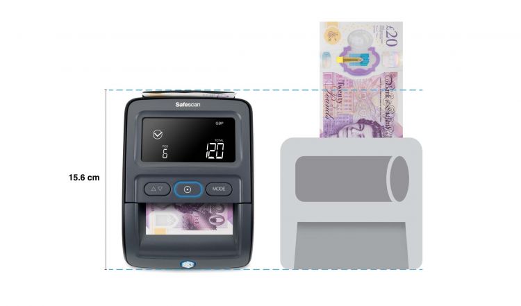 Safescan 155-S G2 Counterfeit Detection and RS-100 Stacker Bundle - Image 6