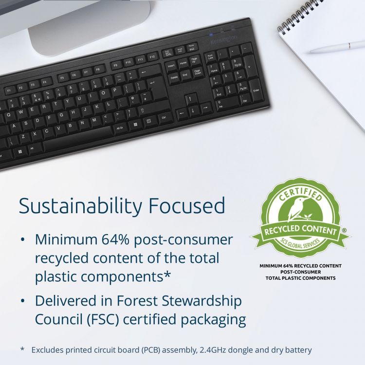 Kensington K75561UK KB150 EQ Wireless Keyboard - Image 3