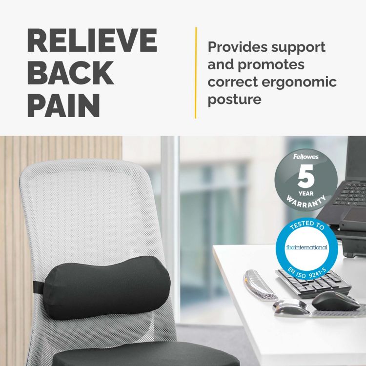 Fellowes Breyta Lumbar Back Support Cushion - Image 6