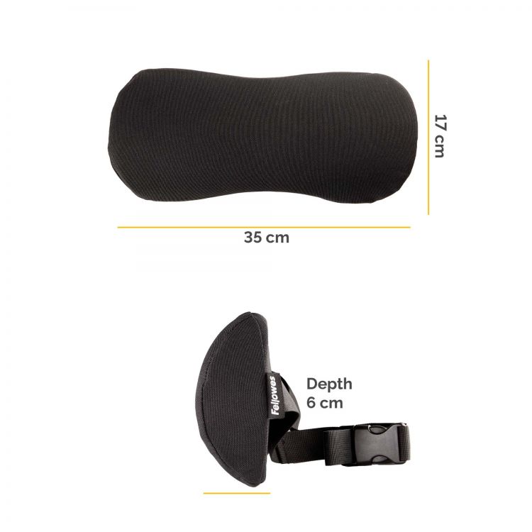 Fellowes Breyta Lumbar Back Support Cushion - Image 2