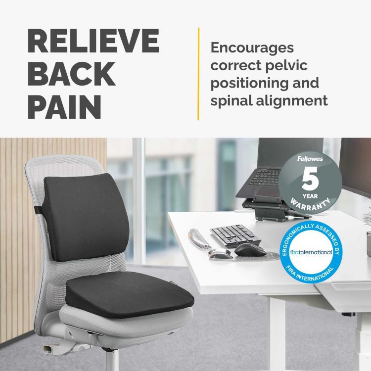 Fellowes Breyta Wedge Seat Cushion with Coccyx Cut Out - Image 5