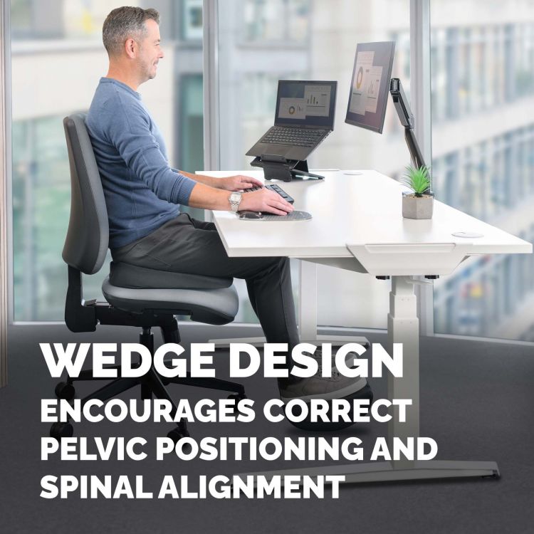 Fellowes Breyta Wedge Seat Cushion with Coccyx Cut Out - Image 6