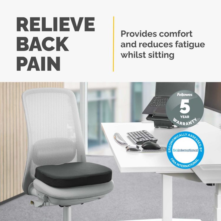 Fellowes Breyta Comfort Seat Cushion with Coccyx Cut Out - Image 8