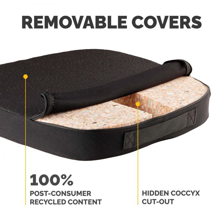 Fellowes Breyta Comfort Seat Cushion with Coccyx Cut Out - Image 3