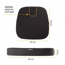 Fellowes Breyta Comfort Seat Cushion with Coccyx Cut Out thumbnail 2