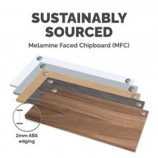 Fellowes Desktop Newport Oak - 1800mm thumbnail 2