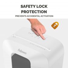 Fellowes Powershred LX70 Cross cut Shredder White thumbnail 6