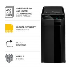 Fellowes AutoMax 450C Autofeed Cross Cut Shredder thumbnail 3