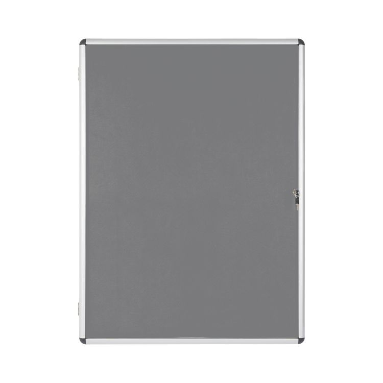 Bi-Office Encore Grey Felt Lockable Board 16 x A4 sheets - Image 3