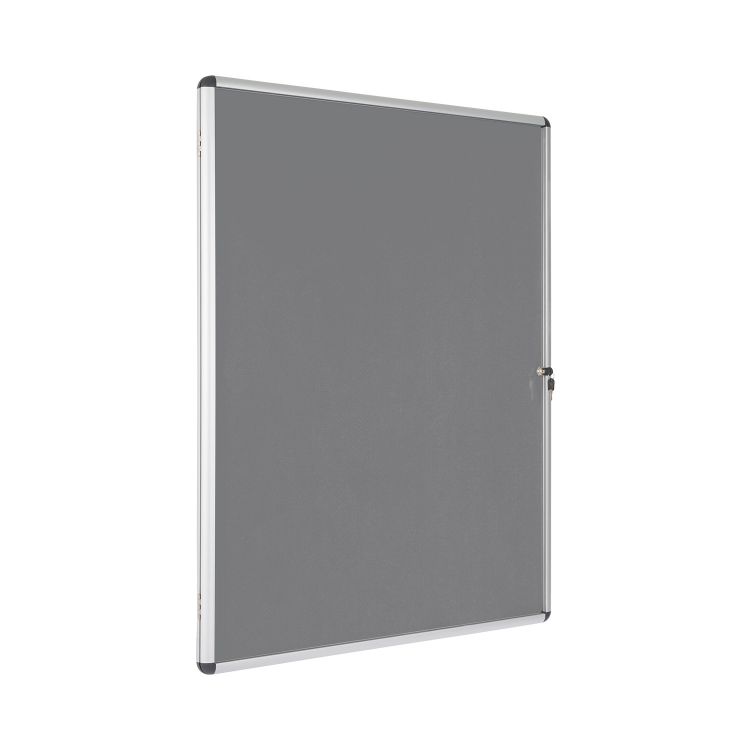 Bi-Office Encore Grey Felt Lockable Board 16 x A4 sheets - Image 2