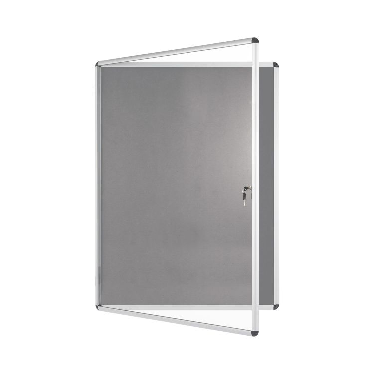 Bi-Office Encore Grey Felt Lockable Board 16 x A4 sheets - Image 5