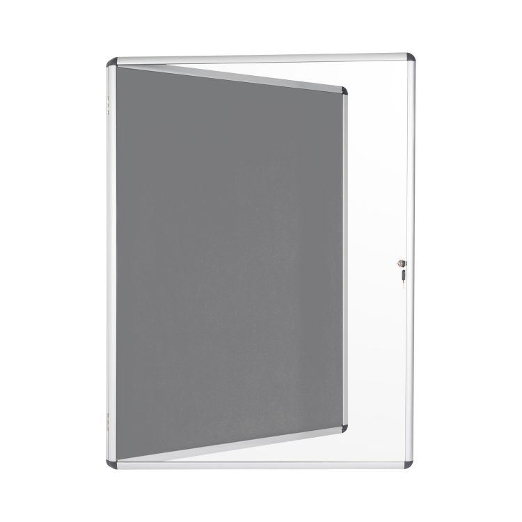 Bi-Office Encore Grey Felt Lockable Board 16 x A4 sheets - Image 4