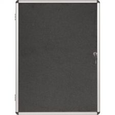 Bi-Office Encore Grey Felt Lockable Board 16 x A4 sheets thumbnail 1