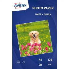 Avery Matt A4 Photo Paper 170gsm 20 Sheets thumbnail 1