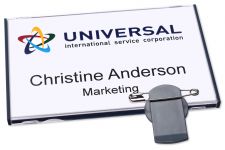 Avery 4838G-L Vista Name Badges - Plastic with Rotating Combi Clips thumbnail 3
