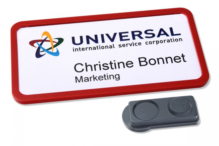 Avery 4839R-L Office Name Badges 81 x 43mm Red - Image 5