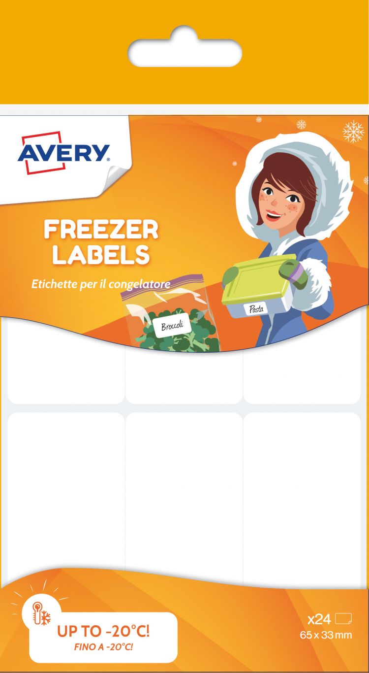 Avery CONG24 63.5 mm x 33 mm freezer-proof Labels